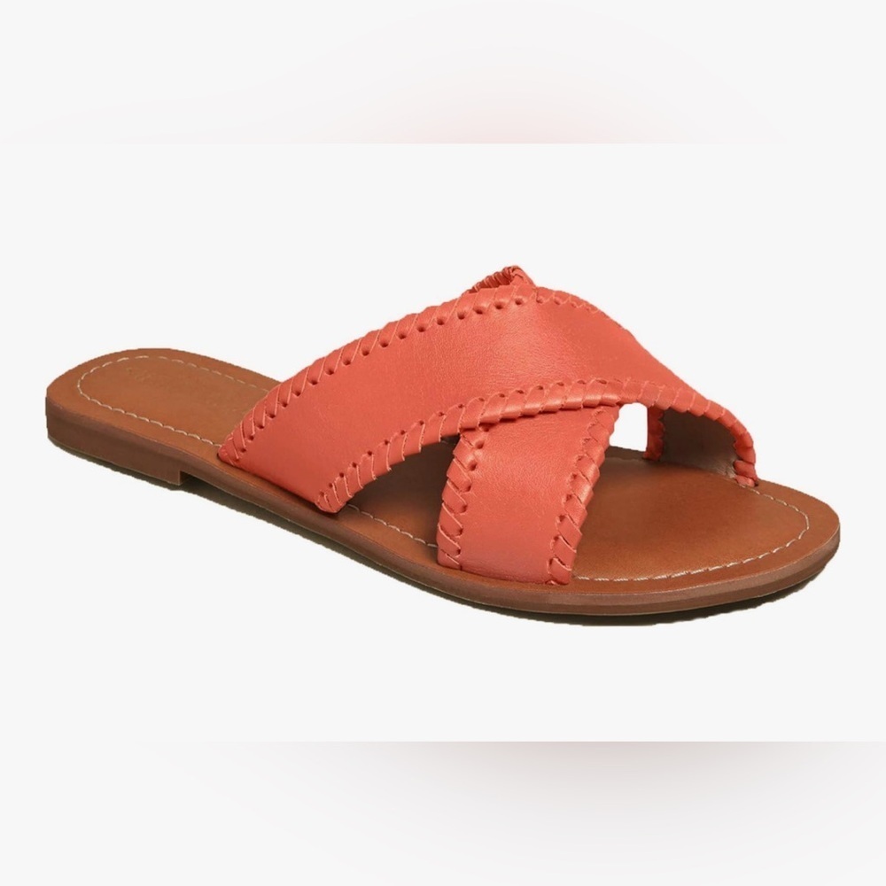 Jack Rogers Sloane X Band in Coral Leather Size 6M